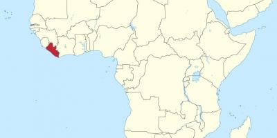 Térkép Libéria afrika