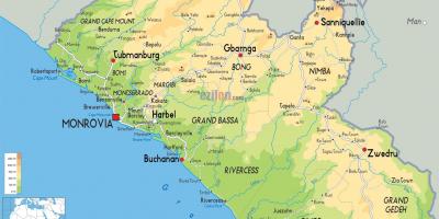 Döntetlen a térkép Libéria